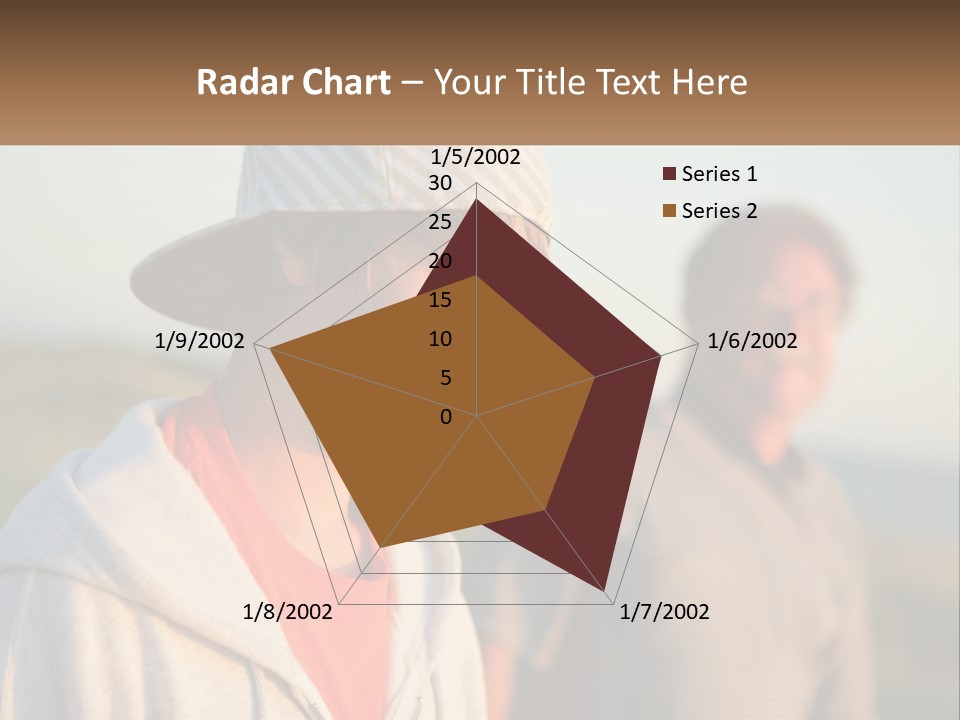 A Man And A Boy Standing Next To Each Other PowerPoint Template