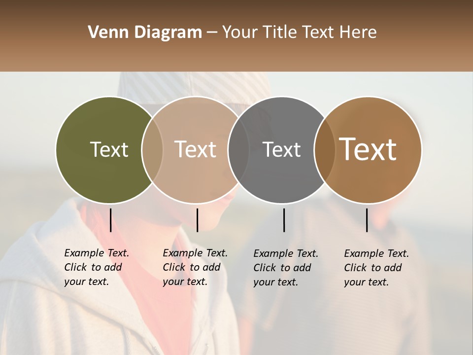 A Man And A Boy Standing Next To Each Other PowerPoint Template