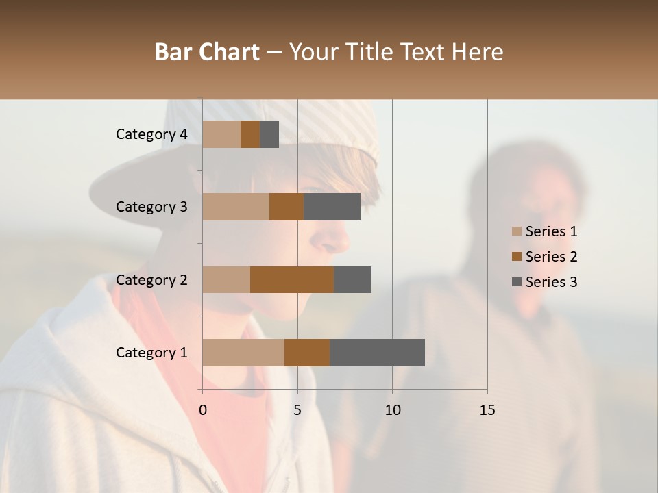 A Man And A Boy Standing Next To Each Other PowerPoint Template