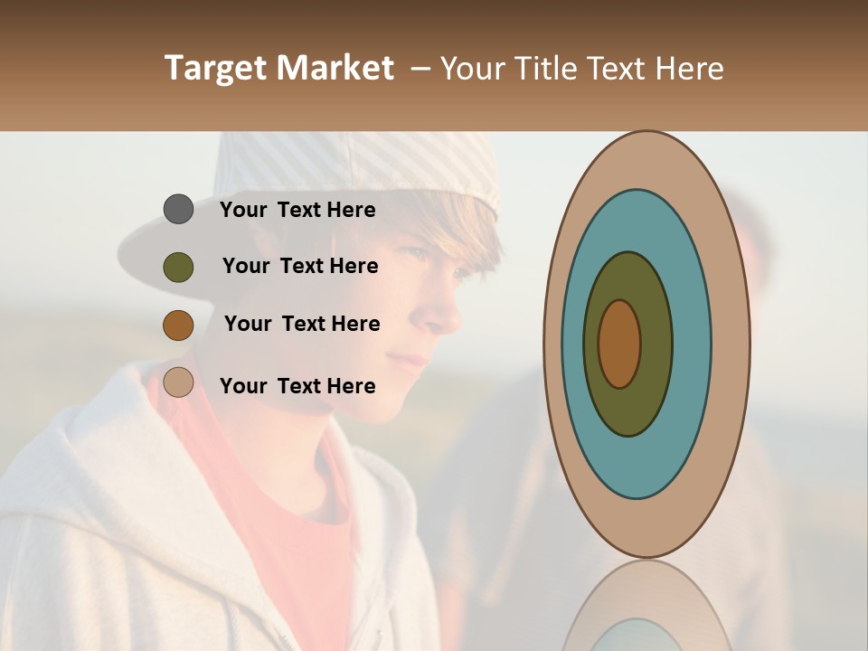 A Man And A Boy Standing Next To Each Other PowerPoint Template