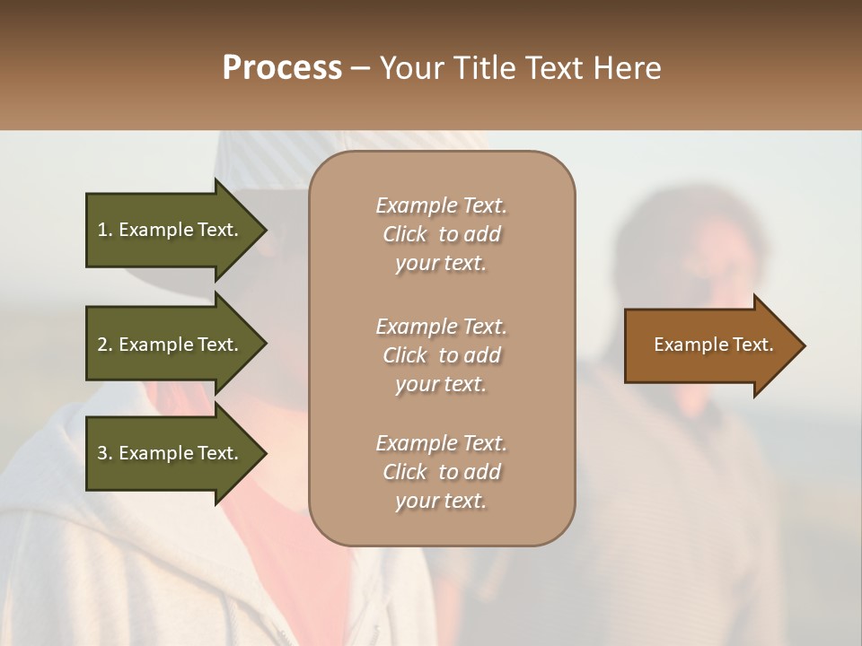 A Man And A Boy Standing Next To Each Other PowerPoint Template