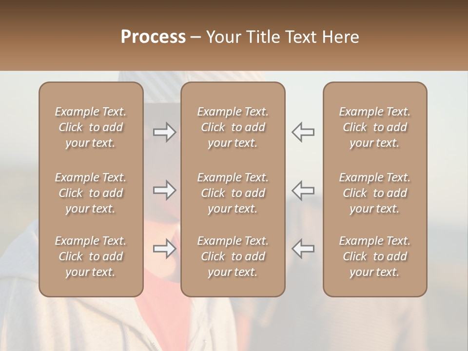 A Man And A Boy Standing Next To Each Other PowerPoint Template