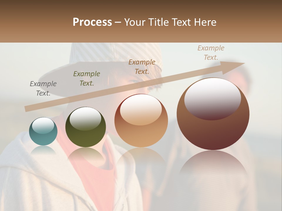 A Man And A Boy Standing Next To Each Other PowerPoint Template