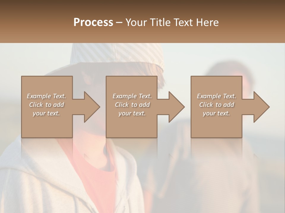 A Man And A Boy Standing Next To Each Other PowerPoint Template