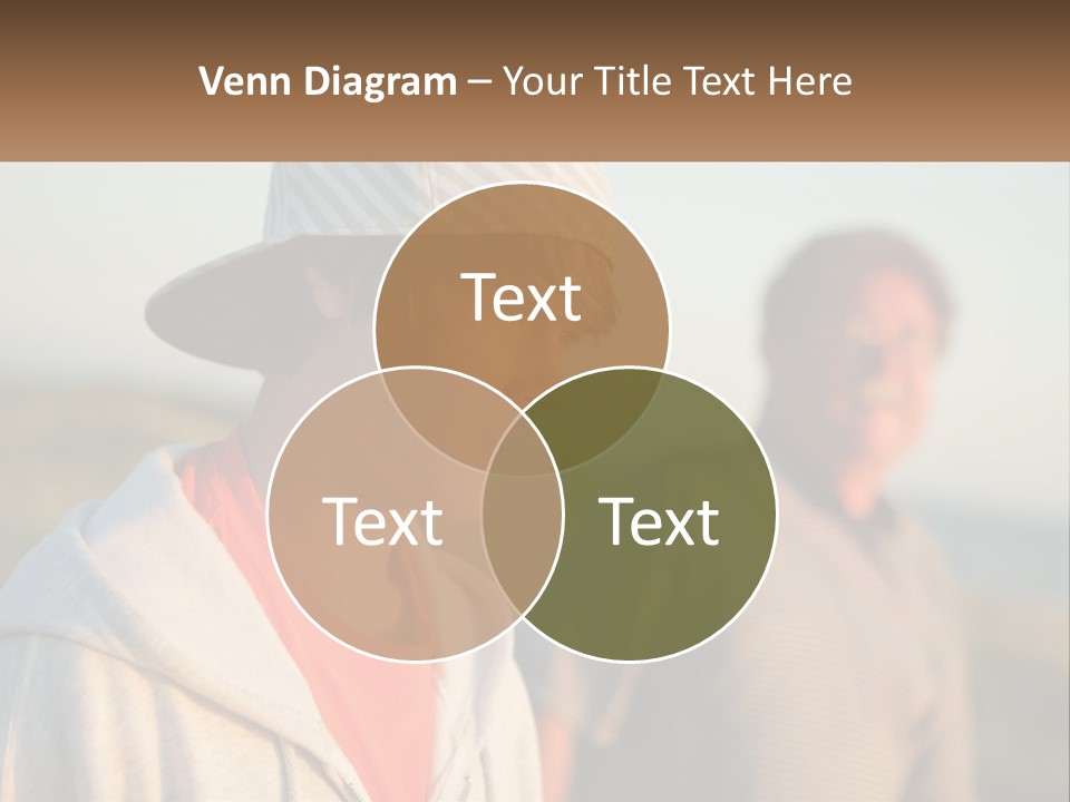 A Man And A Boy Standing Next To Each Other PowerPoint Template