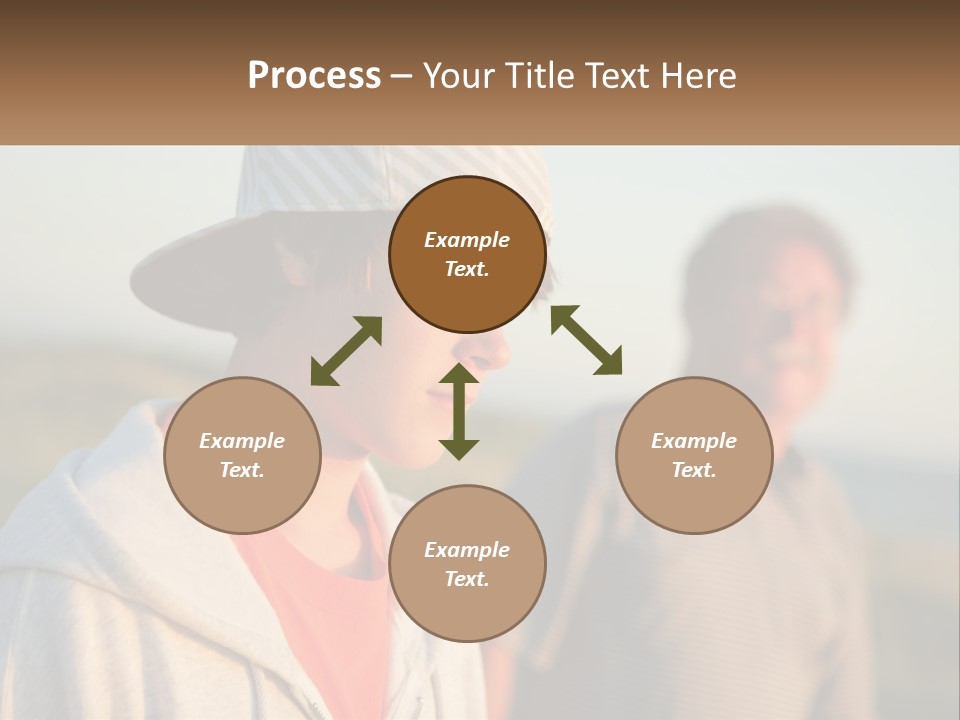 A Man And A Boy Standing Next To Each Other PowerPoint Template