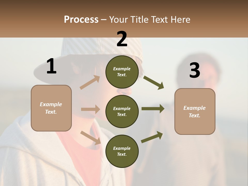 A Man And A Boy Standing Next To Each Other PowerPoint Template