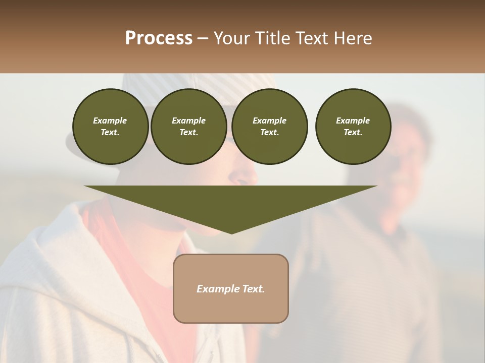 A Man And A Boy Standing Next To Each Other PowerPoint Template