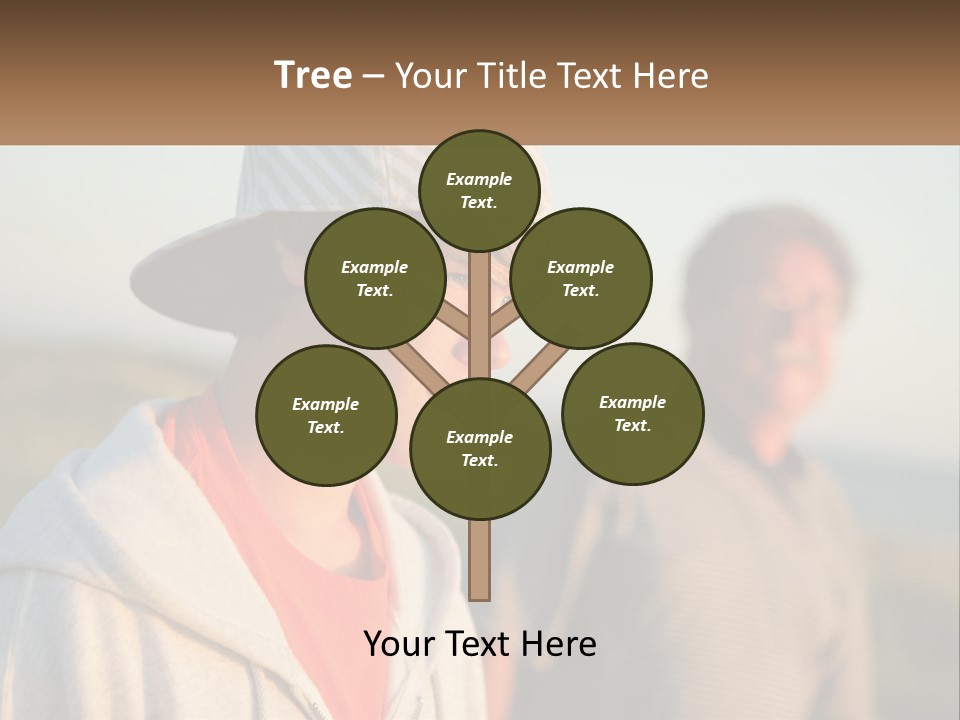 A Man And A Boy Standing Next To Each Other PowerPoint Template