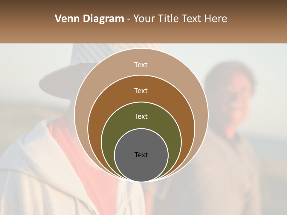 A Man And A Boy Standing Next To Each Other PowerPoint Template