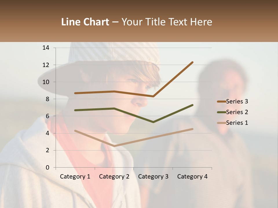 A Man And A Boy Standing Next To Each Other PowerPoint Template