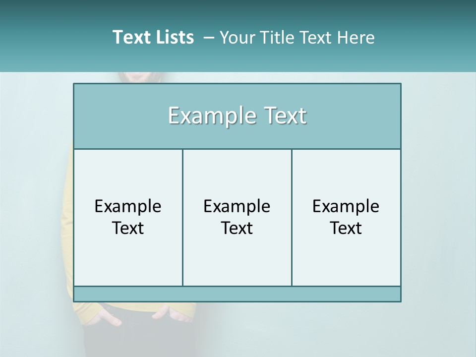 A Man Standing In Front Of A Blue Wall With His Hands In His Pockets PowerPoint Template