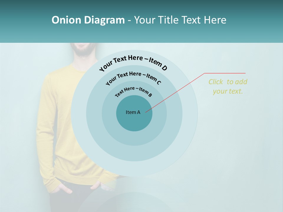 A Man Standing In Front Of A Blue Wall With His Hands In His Pockets PowerPoint Template