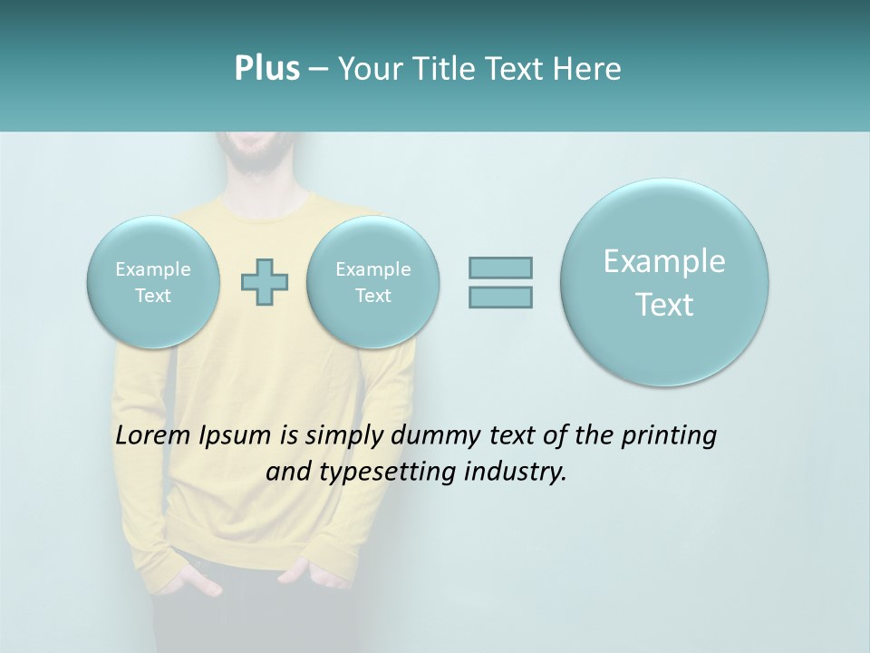 A Man Standing In Front Of A Blue Wall With His Hands In His Pockets PowerPoint Template