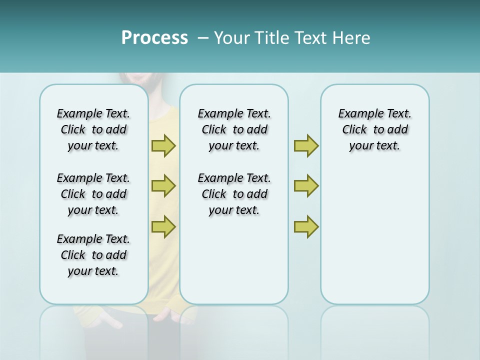 A Man Standing In Front Of A Blue Wall With His Hands In His Pockets PowerPoint Template