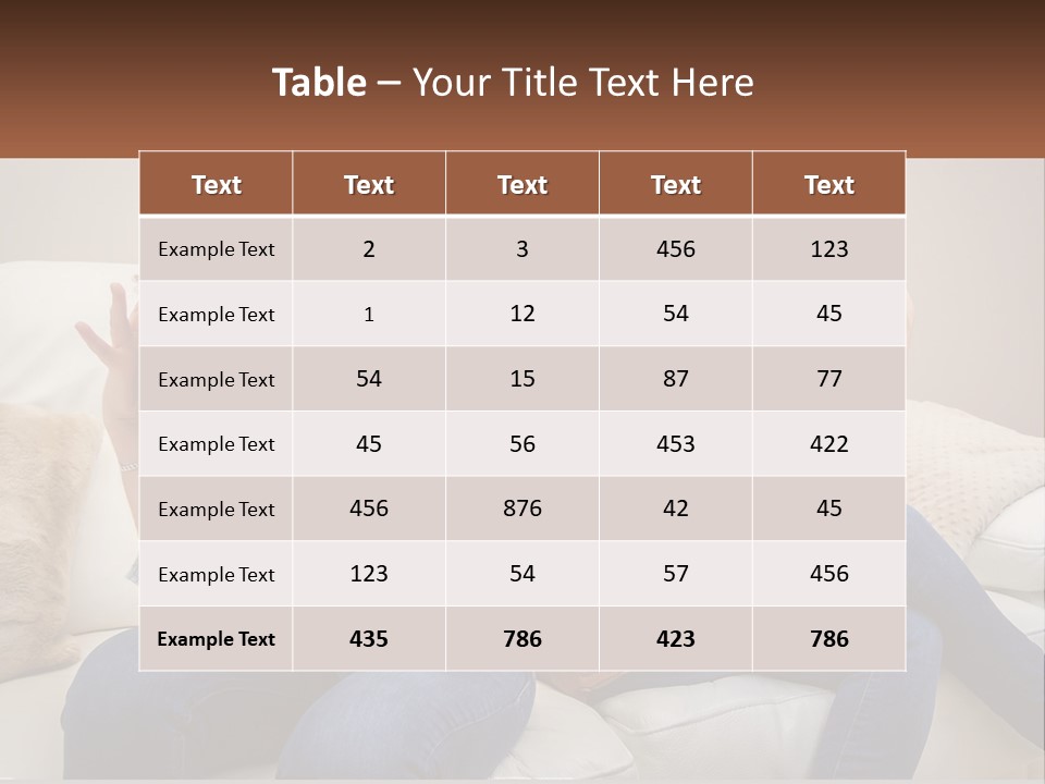 Two Women Sitting On A Couch With Their Hands On Their Head PowerPoint Template