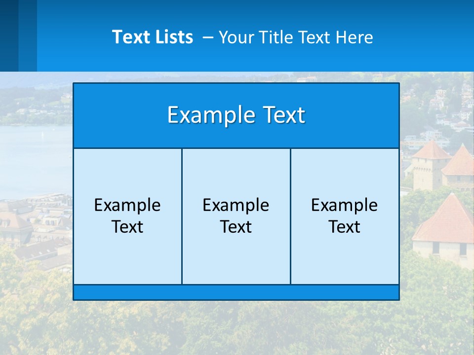 A Scenic View Of A City With Mountains In The Background PowerPoint Template