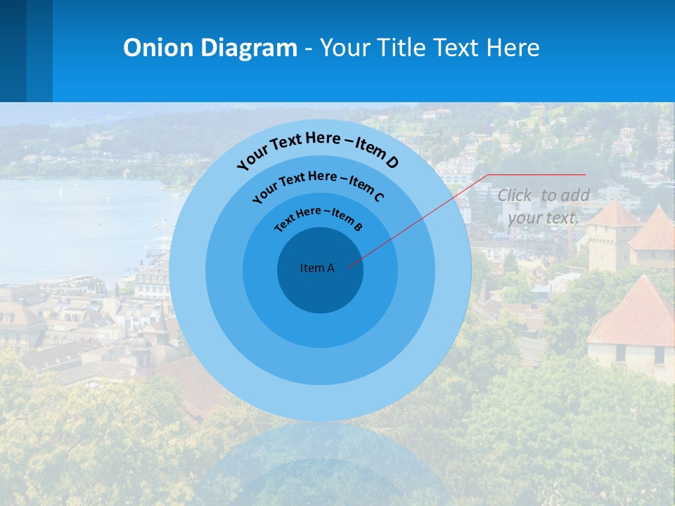 A Scenic View Of A City With Mountains In The Background PowerPoint Template