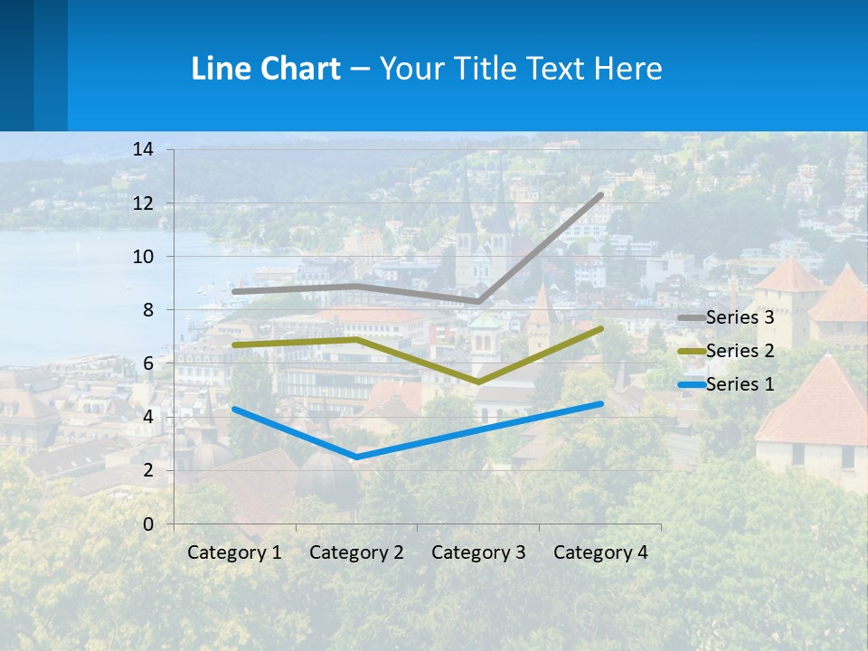 A Scenic View Of A City With Mountains In The Background PowerPoint Template