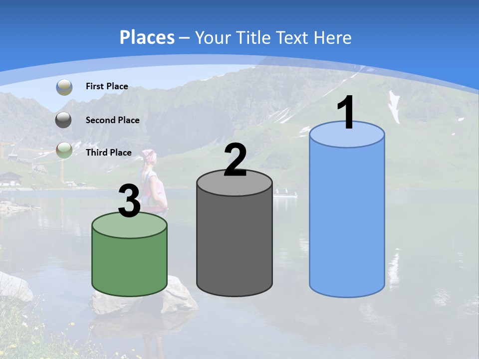 A Person Standing On A Rock In The Water PowerPoint Template