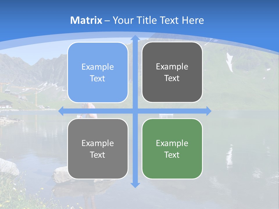 A Person Standing On A Rock In The Water PowerPoint Template