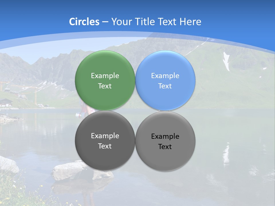 A Person Standing On A Rock In The Water PowerPoint Template