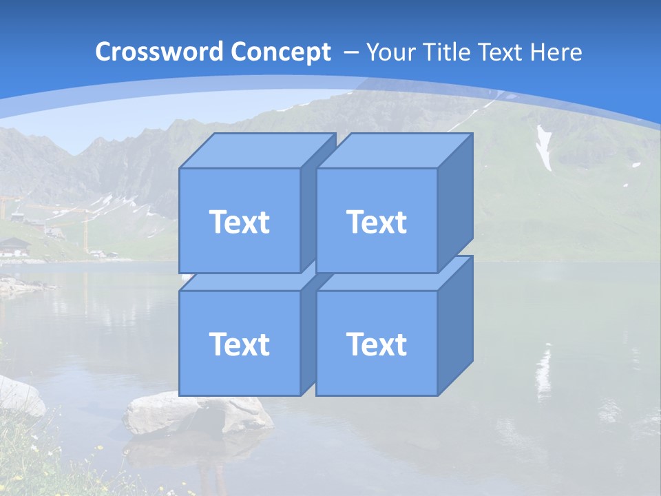 A Person Standing On A Rock In The Water PowerPoint Template
