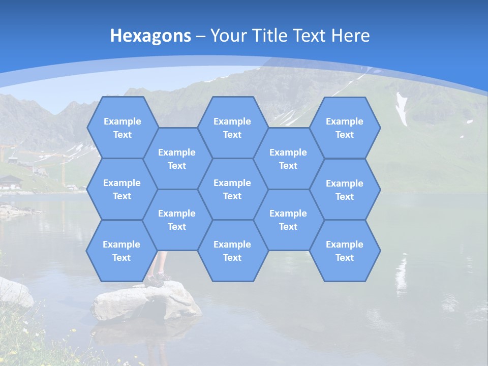 A Person Standing On A Rock In The Water PowerPoint Template