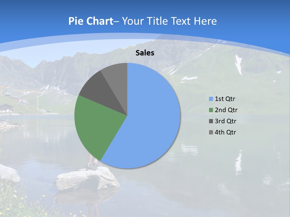 A Person Standing On A Rock In The Water PowerPoint Template