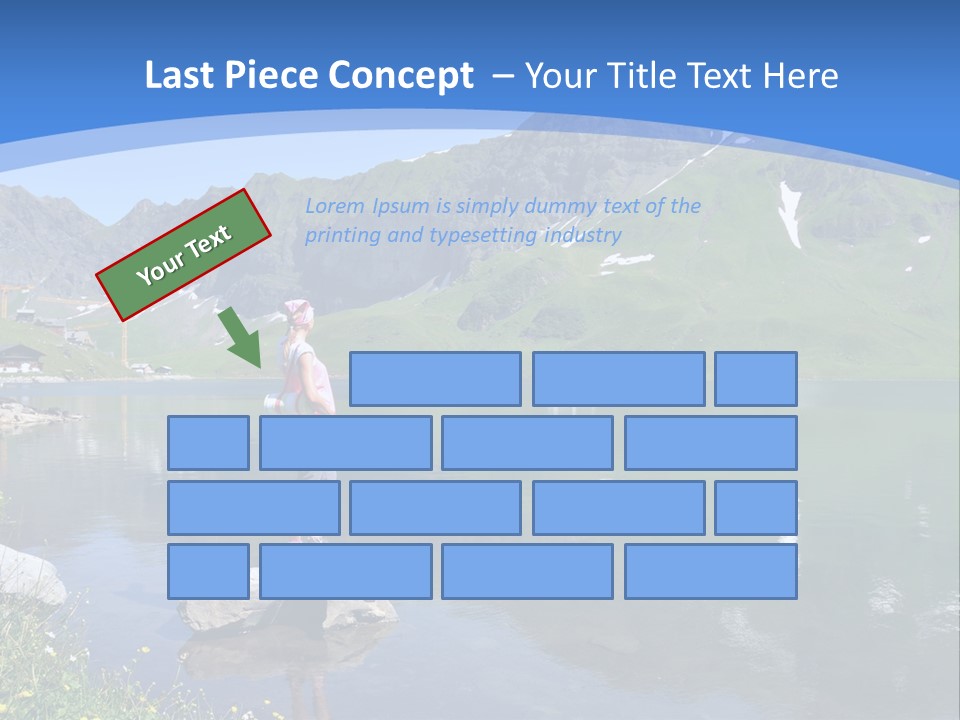 A Person Standing On A Rock In The Water PowerPoint Template