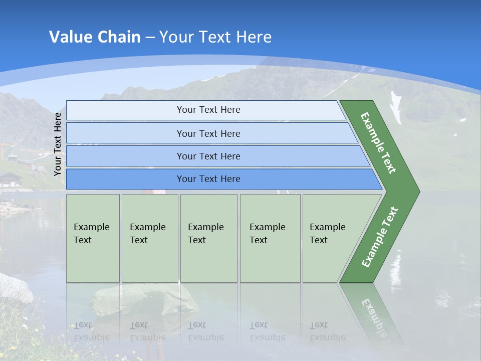 A Person Standing On A Rock In The Water PowerPoint Template