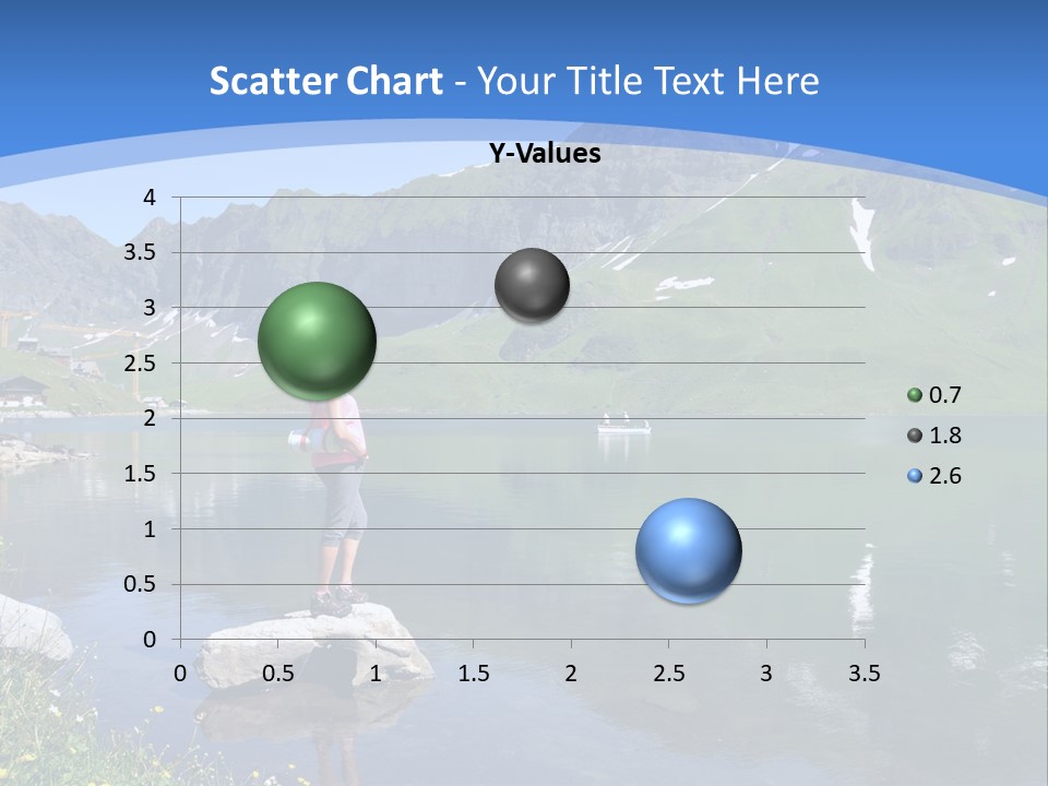 A Person Standing On A Rock In The Water PowerPoint Template