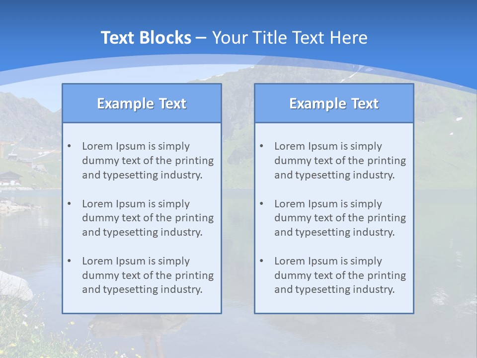 A Person Standing On A Rock In The Water PowerPoint Template
