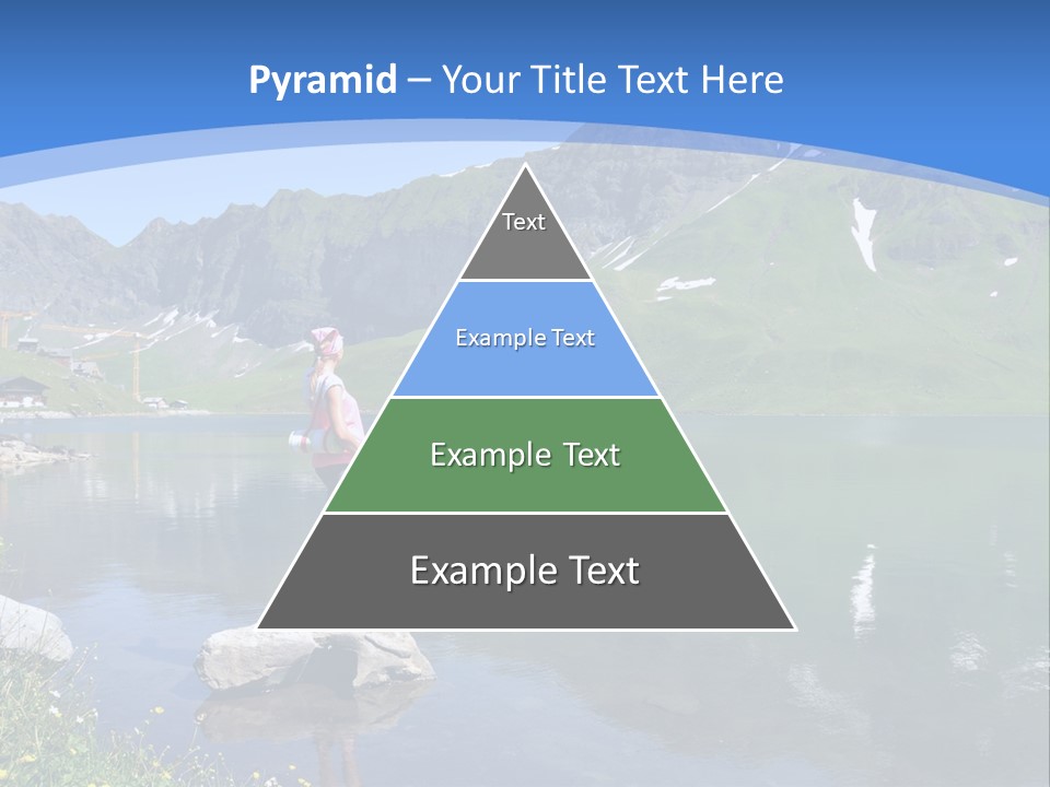 A Person Standing On A Rock In The Water PowerPoint Template