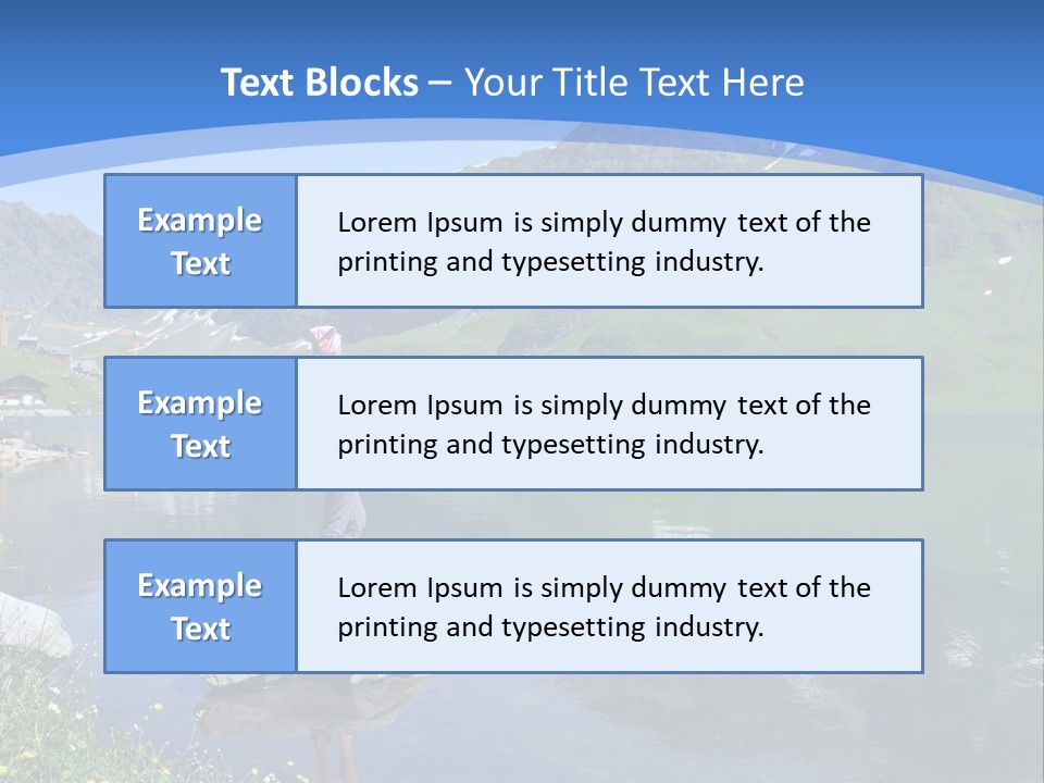 A Person Standing On A Rock In The Water PowerPoint Template