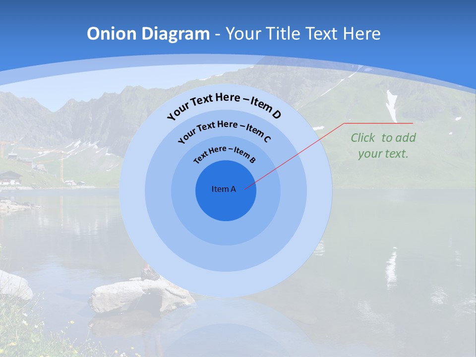 A Person Standing On A Rock In The Water PowerPoint Template