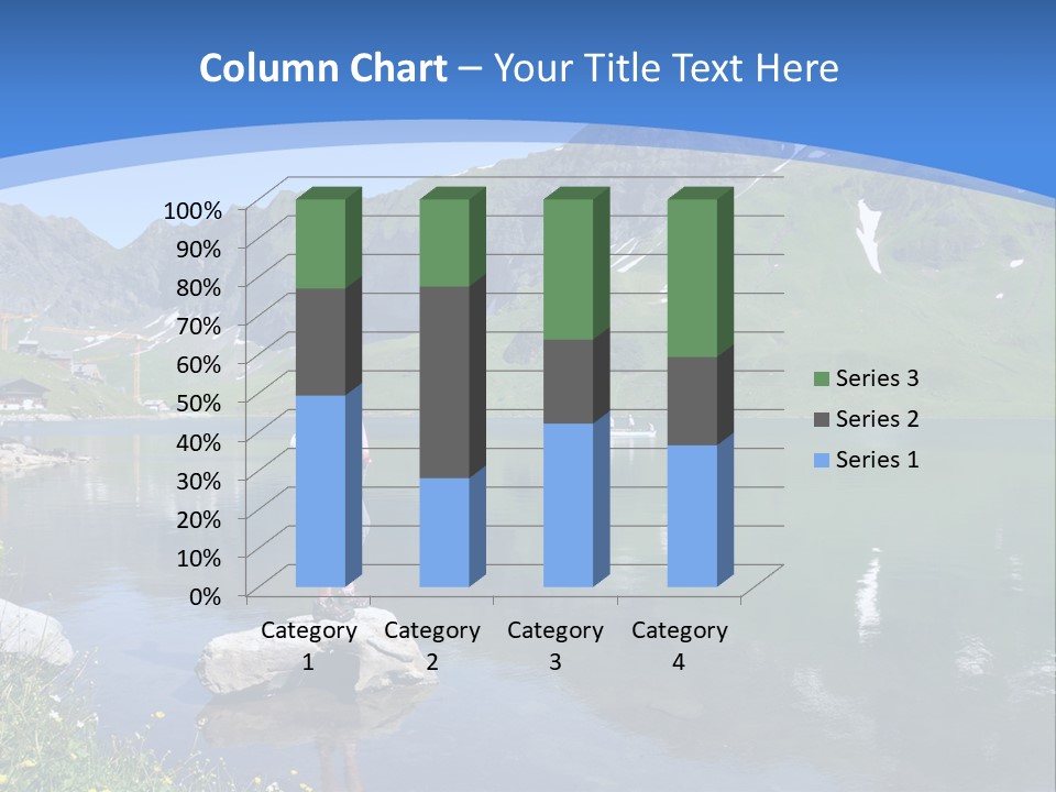 A Person Standing On A Rock In The Water PowerPoint Template