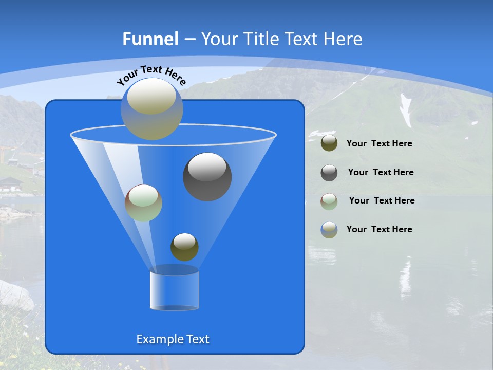 A Person Standing On A Rock In The Water PowerPoint Template