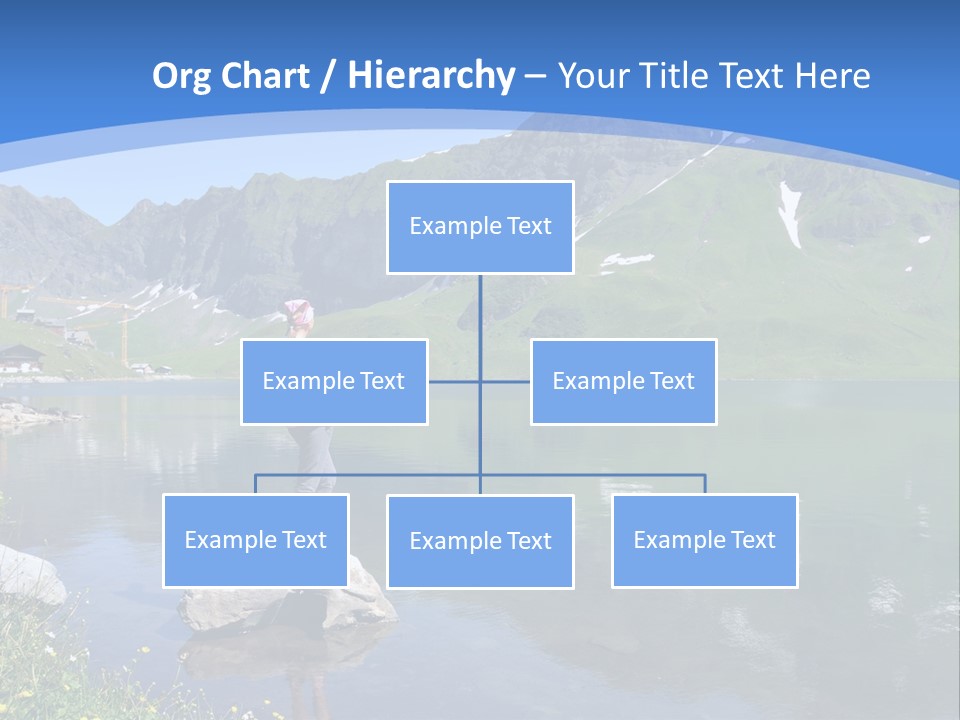 A Person Standing On A Rock In The Water PowerPoint Template