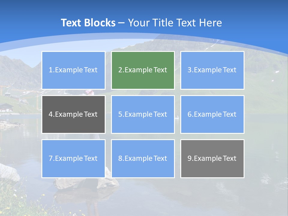 A Person Standing On A Rock In The Water PowerPoint Template