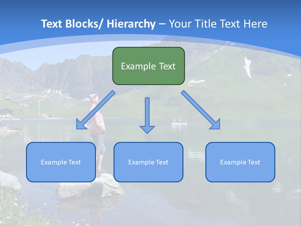 A Person Standing On A Rock In The Water PowerPoint Template