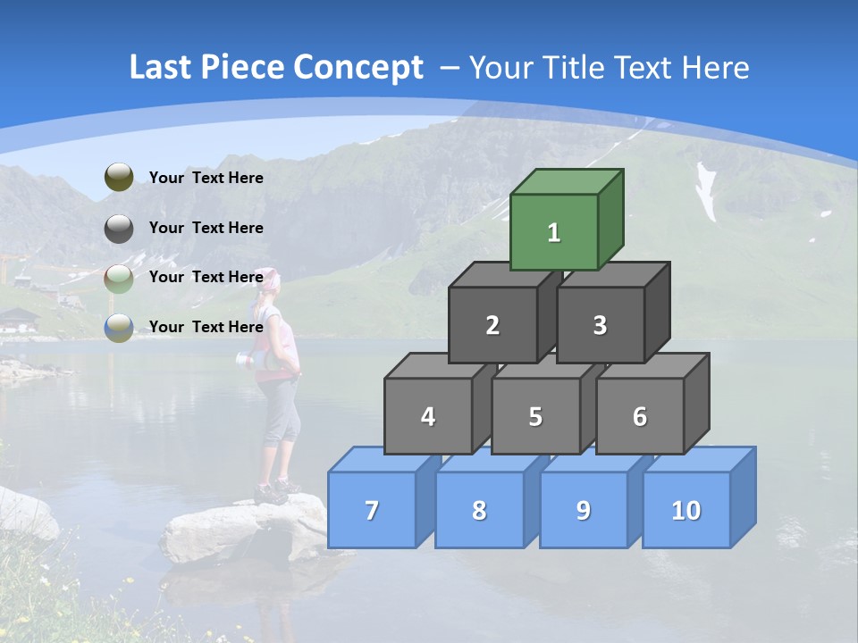 A Person Standing On A Rock In The Water PowerPoint Template