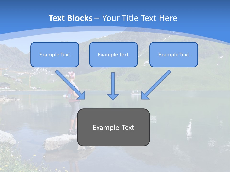 A Person Standing On A Rock In The Water PowerPoint Template