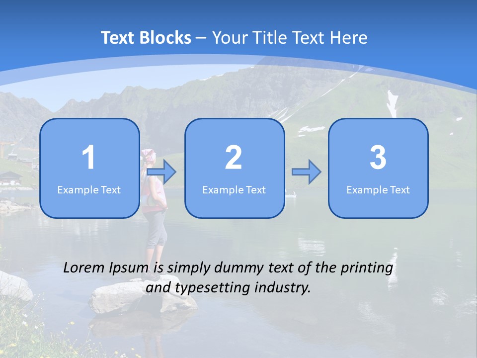 A Person Standing On A Rock In The Water PowerPoint Template