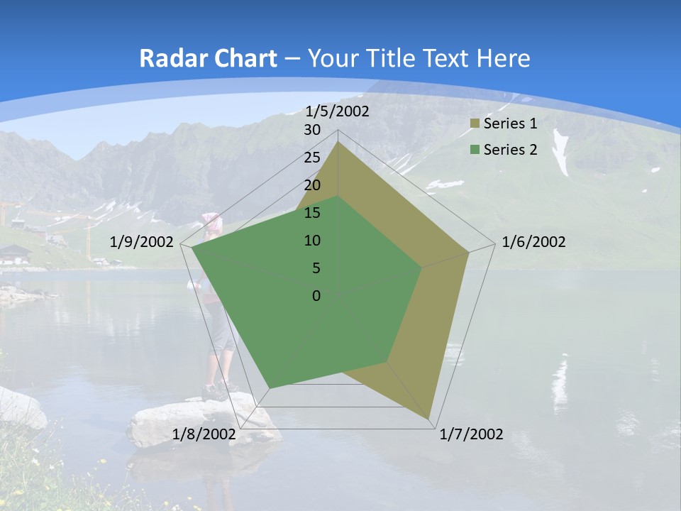 A Person Standing On A Rock In The Water PowerPoint Template