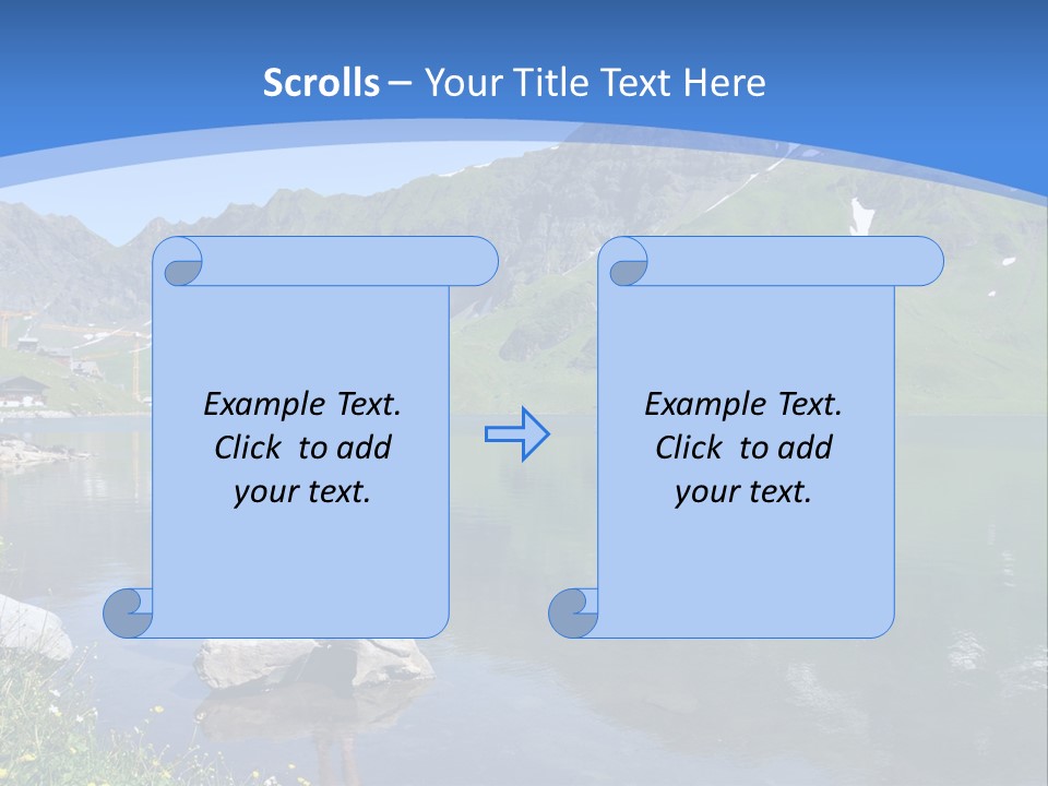 A Person Standing On A Rock In The Water PowerPoint Template