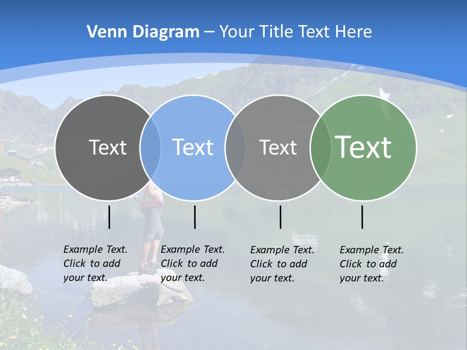 A Person Standing On A Rock In The Water PowerPoint Template