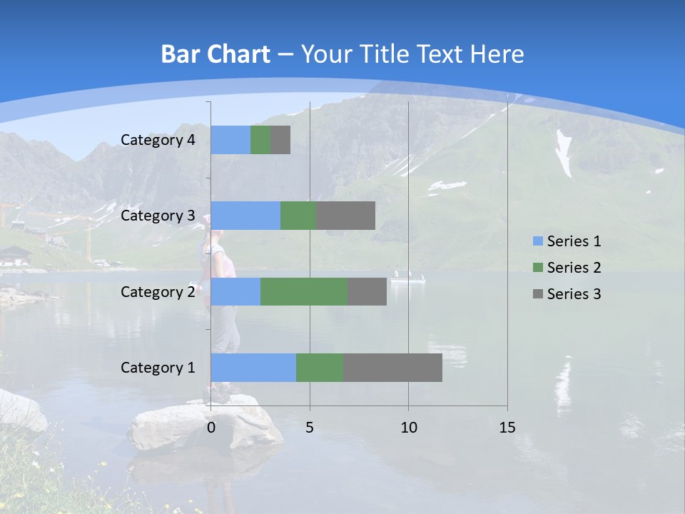 A Person Standing On A Rock In The Water PowerPoint Template