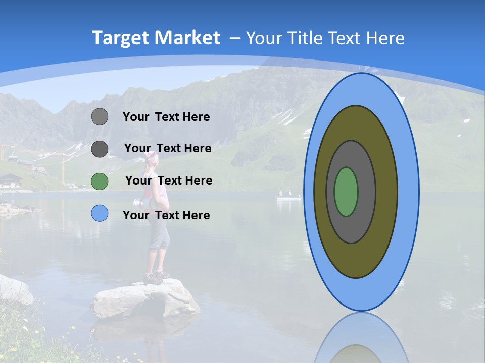 A Person Standing On A Rock In The Water PowerPoint Template