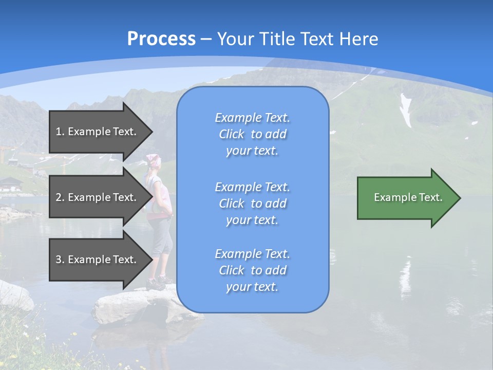 A Person Standing On A Rock In The Water PowerPoint Template